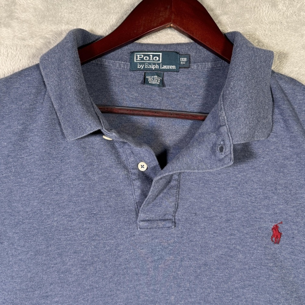 Polo Ralph Lauren Polo Shirt Mens 1XB 1XL Big Blue Classic Fit Short Sleeve Soft